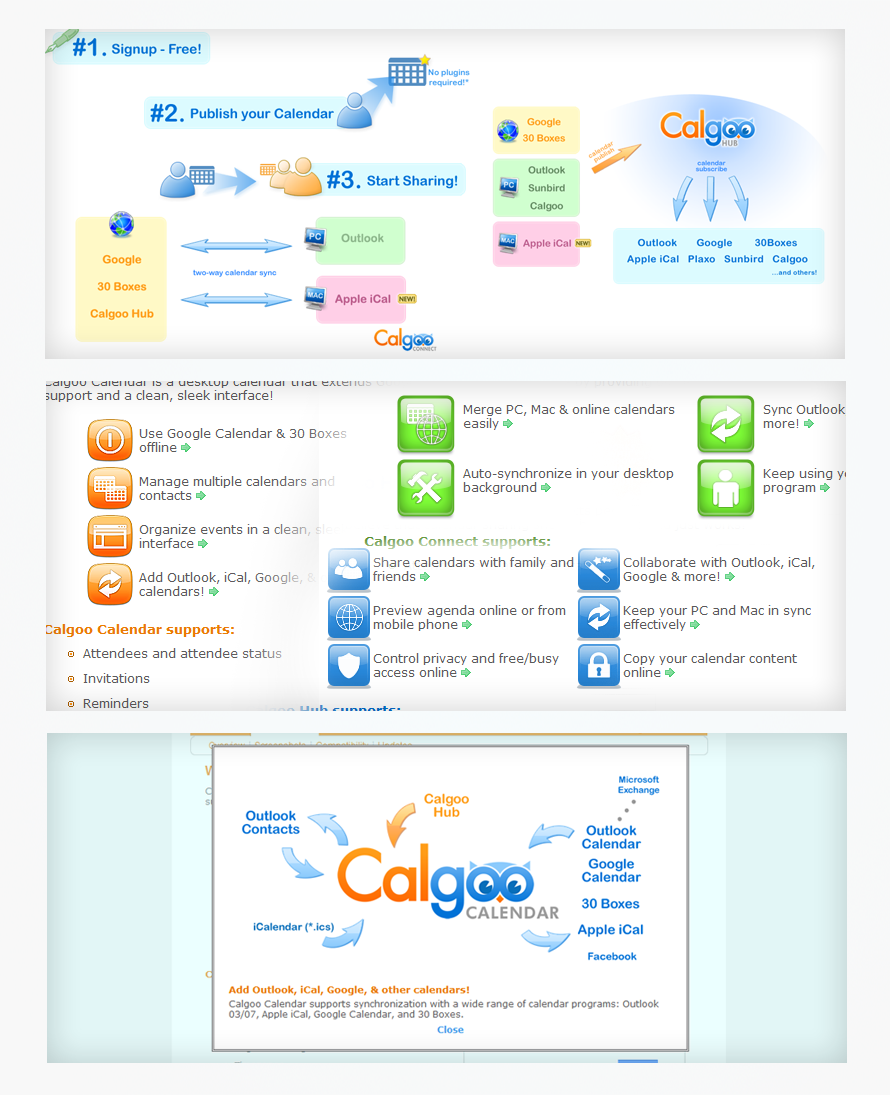 Calgoo - various diagrams and icons