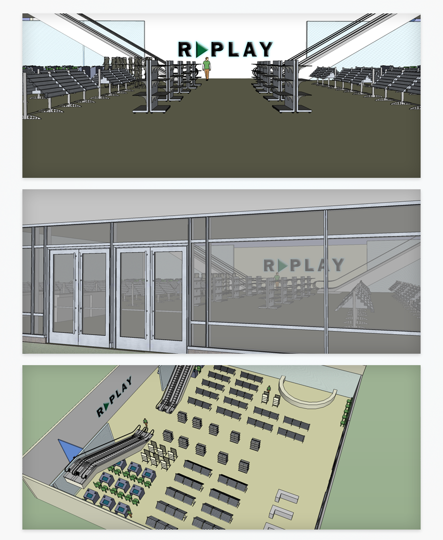 REPLAY - 3D model experimentation for store layout