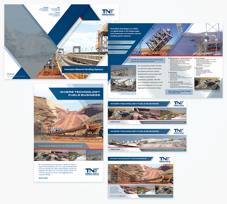 TNT - brochures and print advertisments